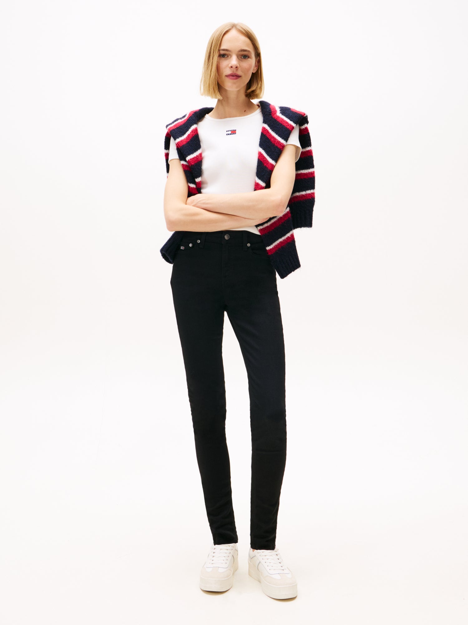 Tommy Jeans Skinny, Slim  schwarz