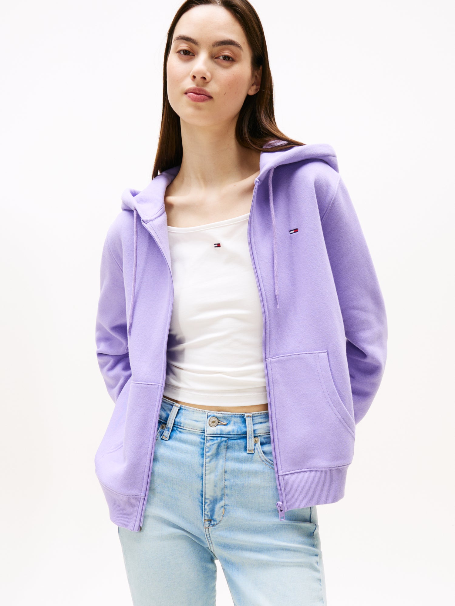 Tommy Jeans Sweatjacken  lila