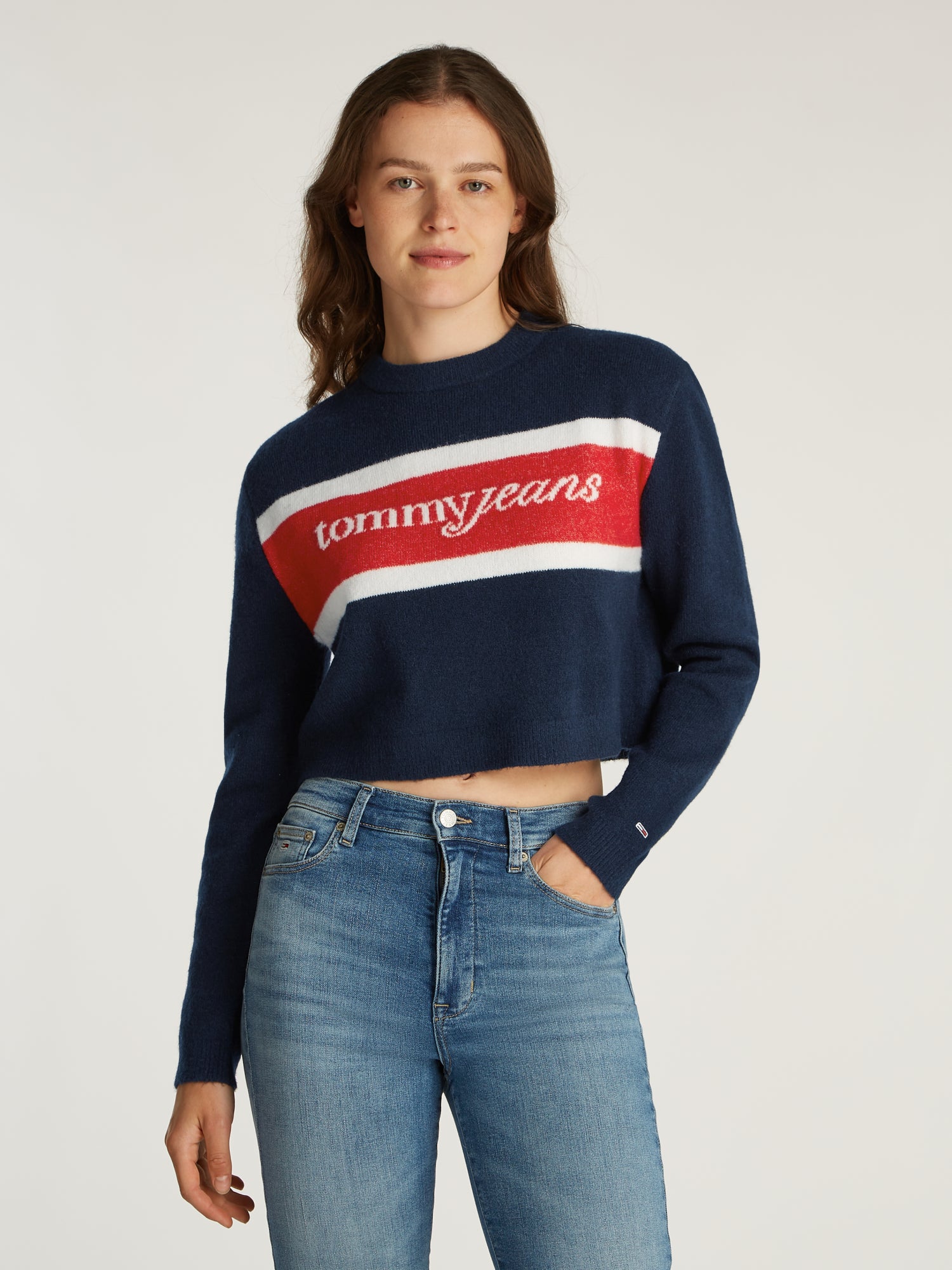 Tommy Jeans Pullover  dunkelblau