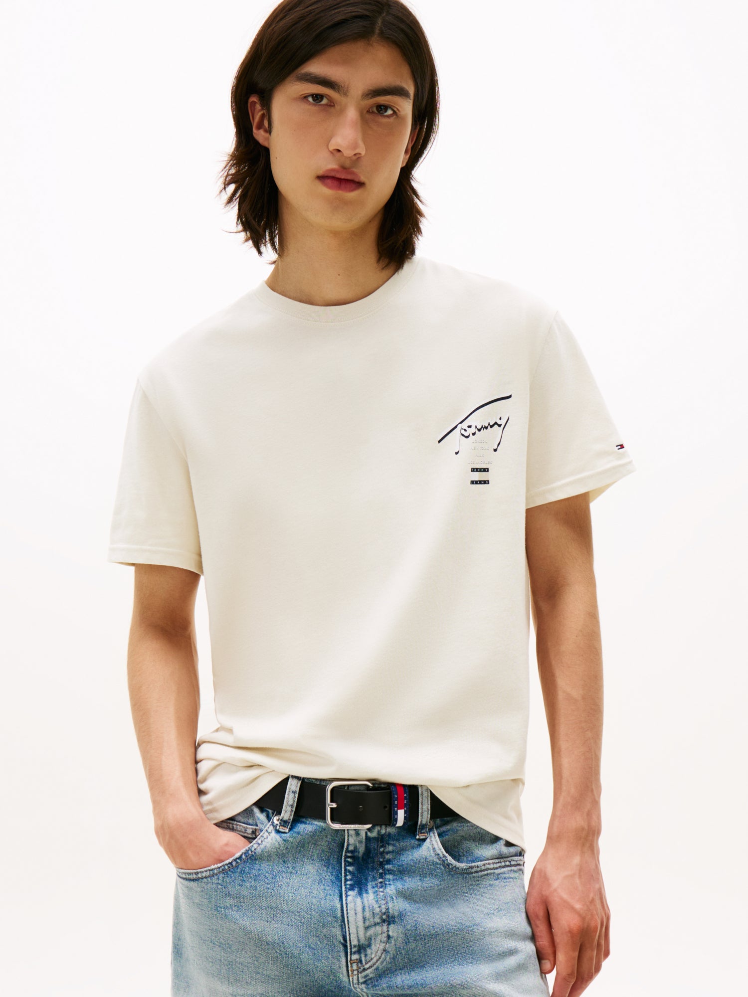 Tommy Jeans T-Shirts  beige