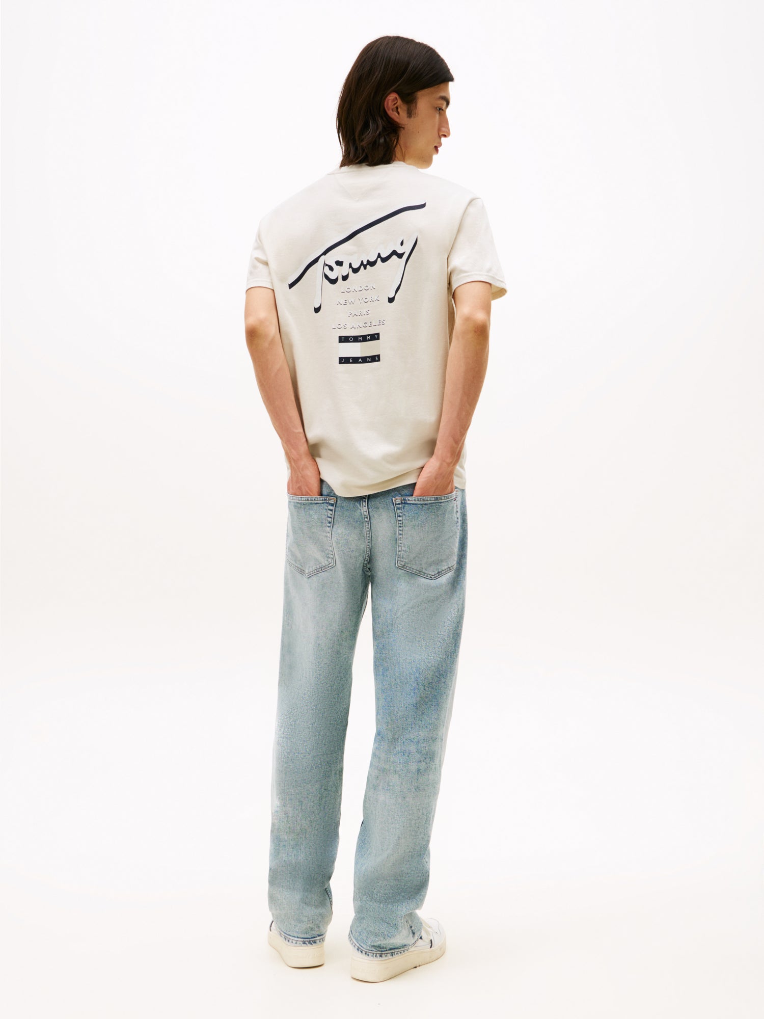 Tommy Jeans T-Shirts  beige