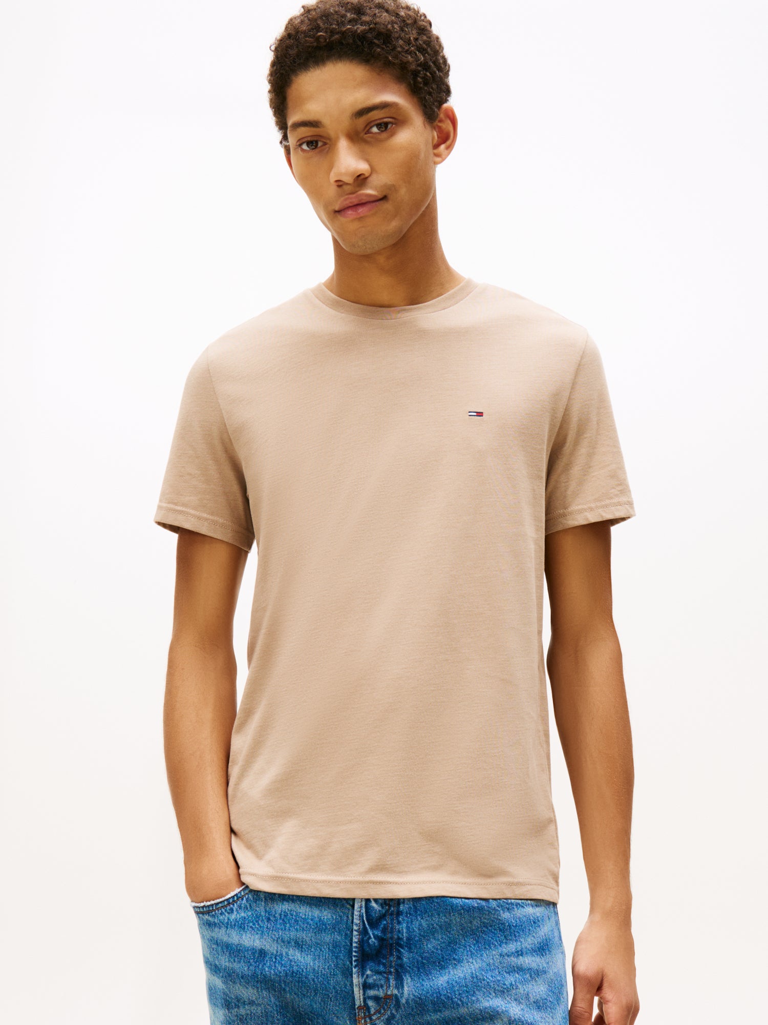 Tommy Jeans T-Shirts  beige