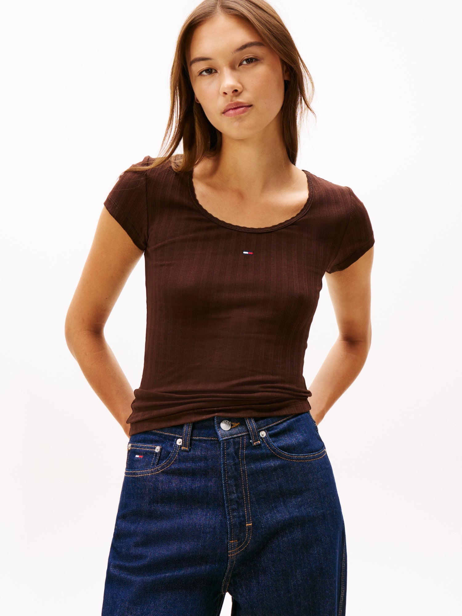 Tommy Jeans T-Shirts  braun