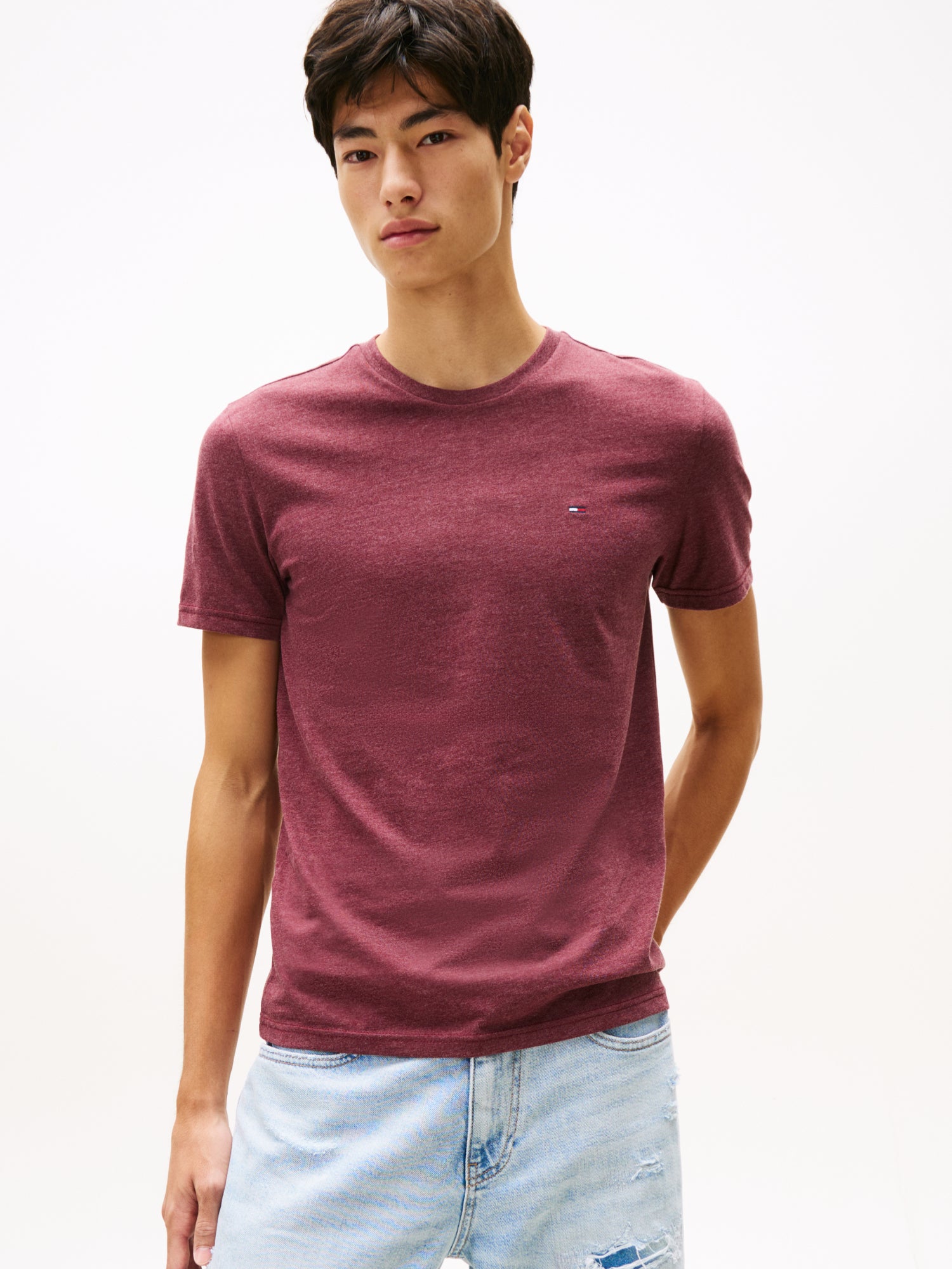 Tommy Jeans T-Shirts  dunkelrot