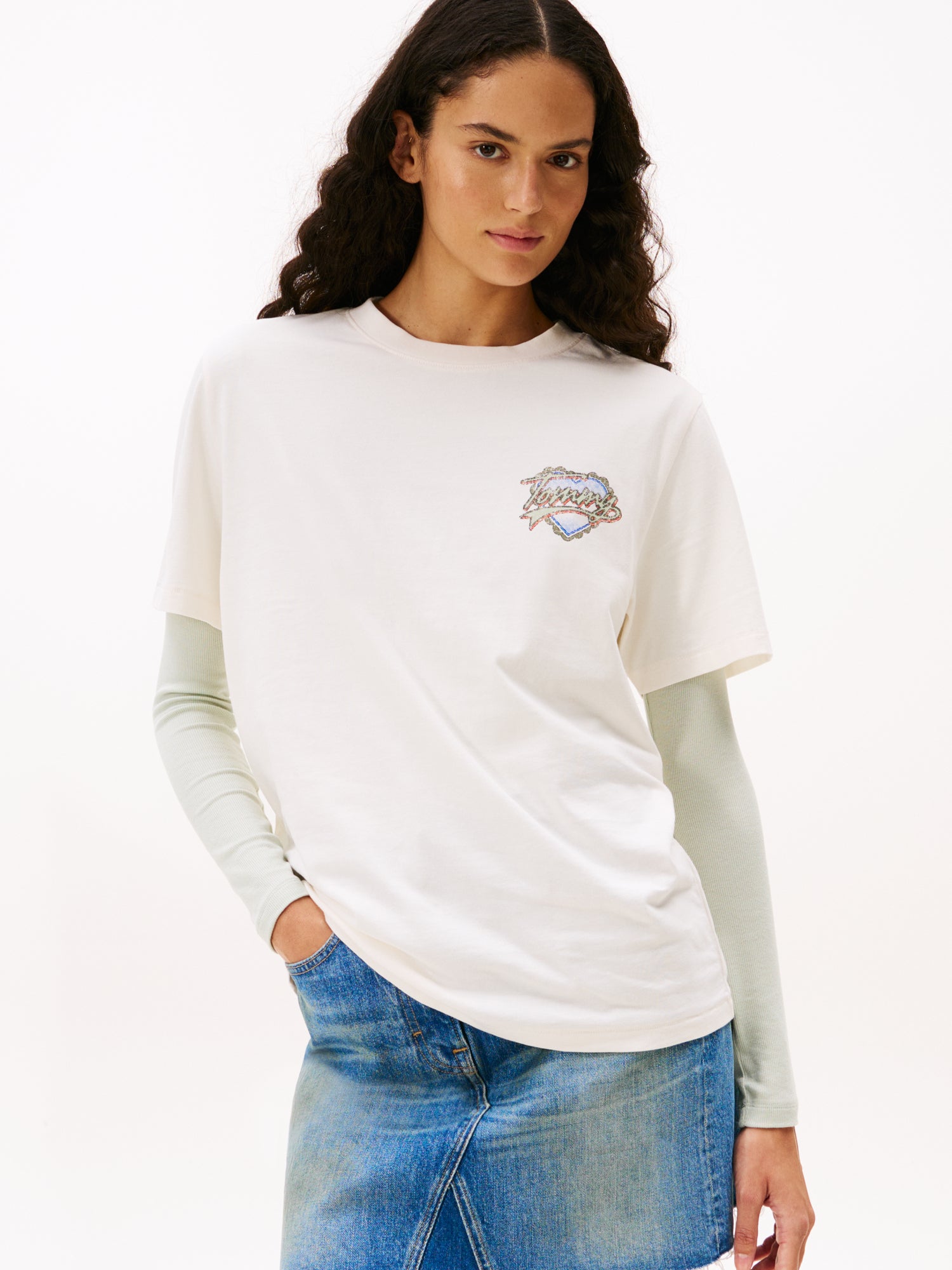 Tommy Jeans T-Shirts  weiß