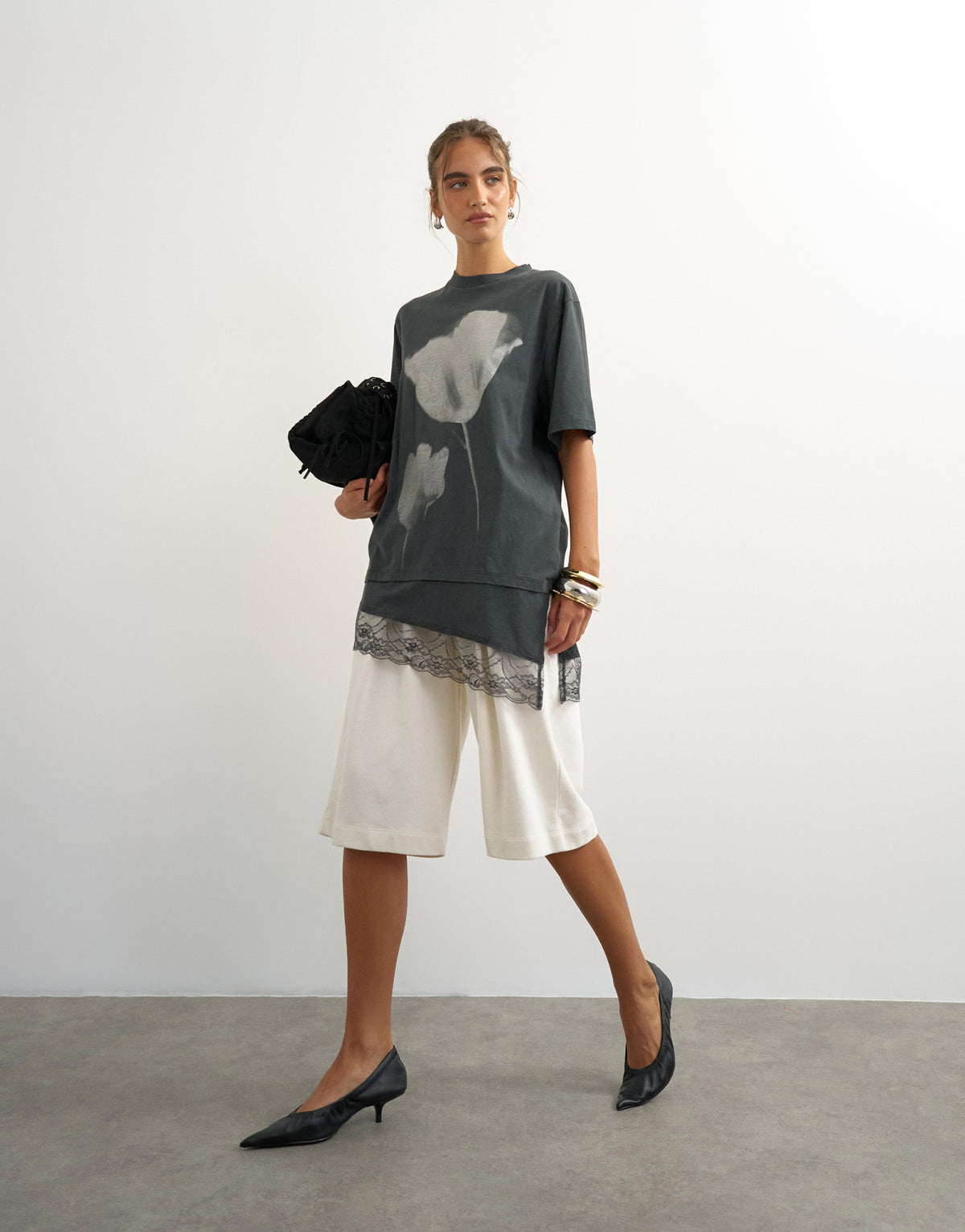 Topshop T-Shirts  schwarz