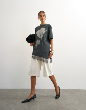 TSBRIT T-Shirt mit Spitzen-Detail
