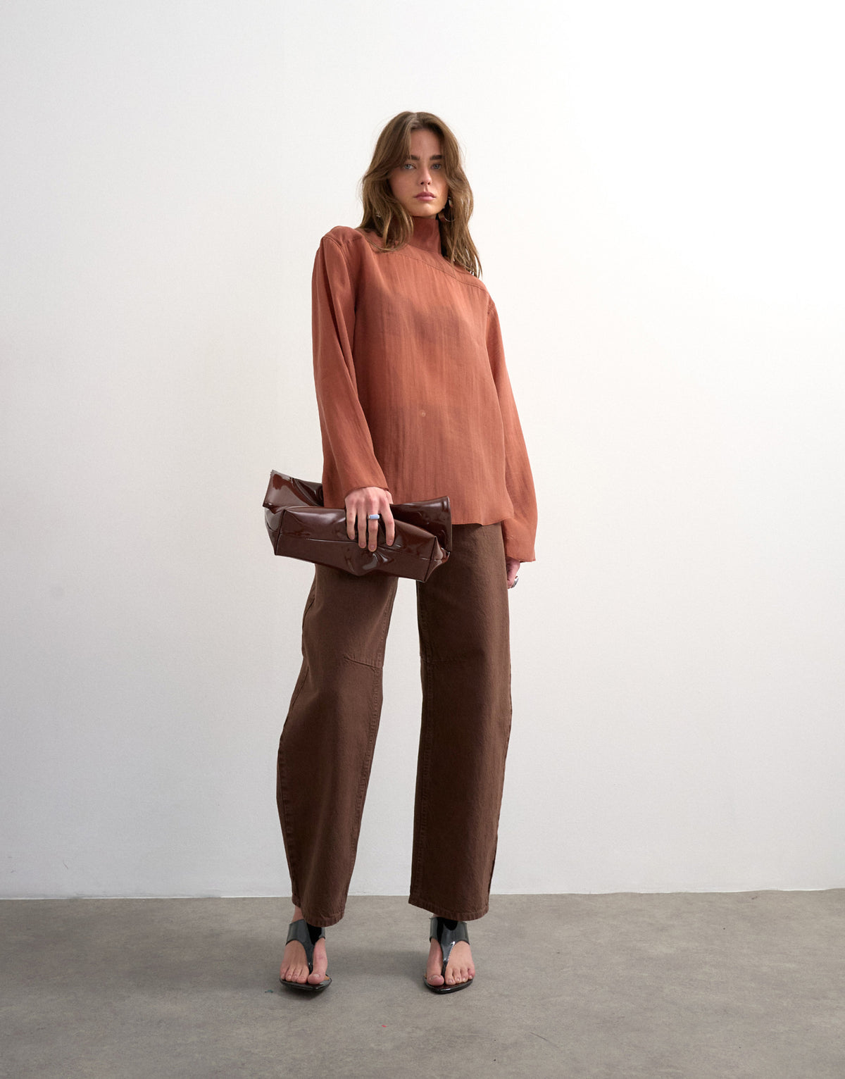 Topshop Hemdblusen  braun