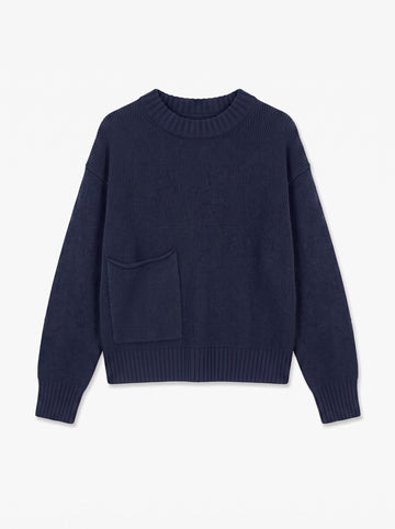 TSFRANKIE Strickpullover mit Rundhalsausschnitt