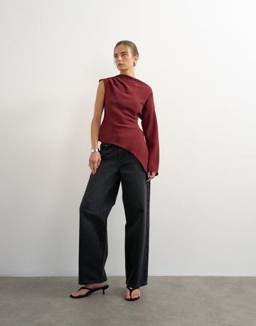 TSTENA One Shoulder Langarmshirt