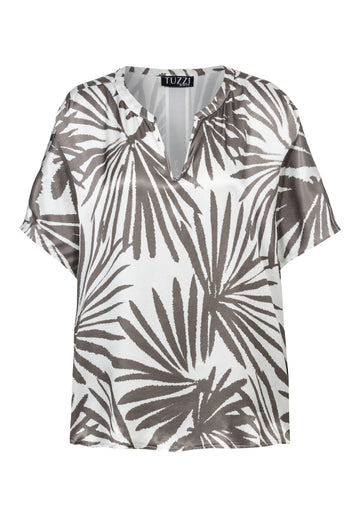 Bluse mit Palmenmuster