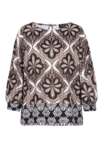 Bluse mit elastischem Bund