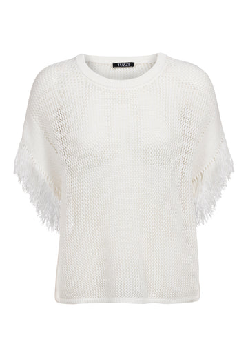 Pulli mit Fransenbesatz