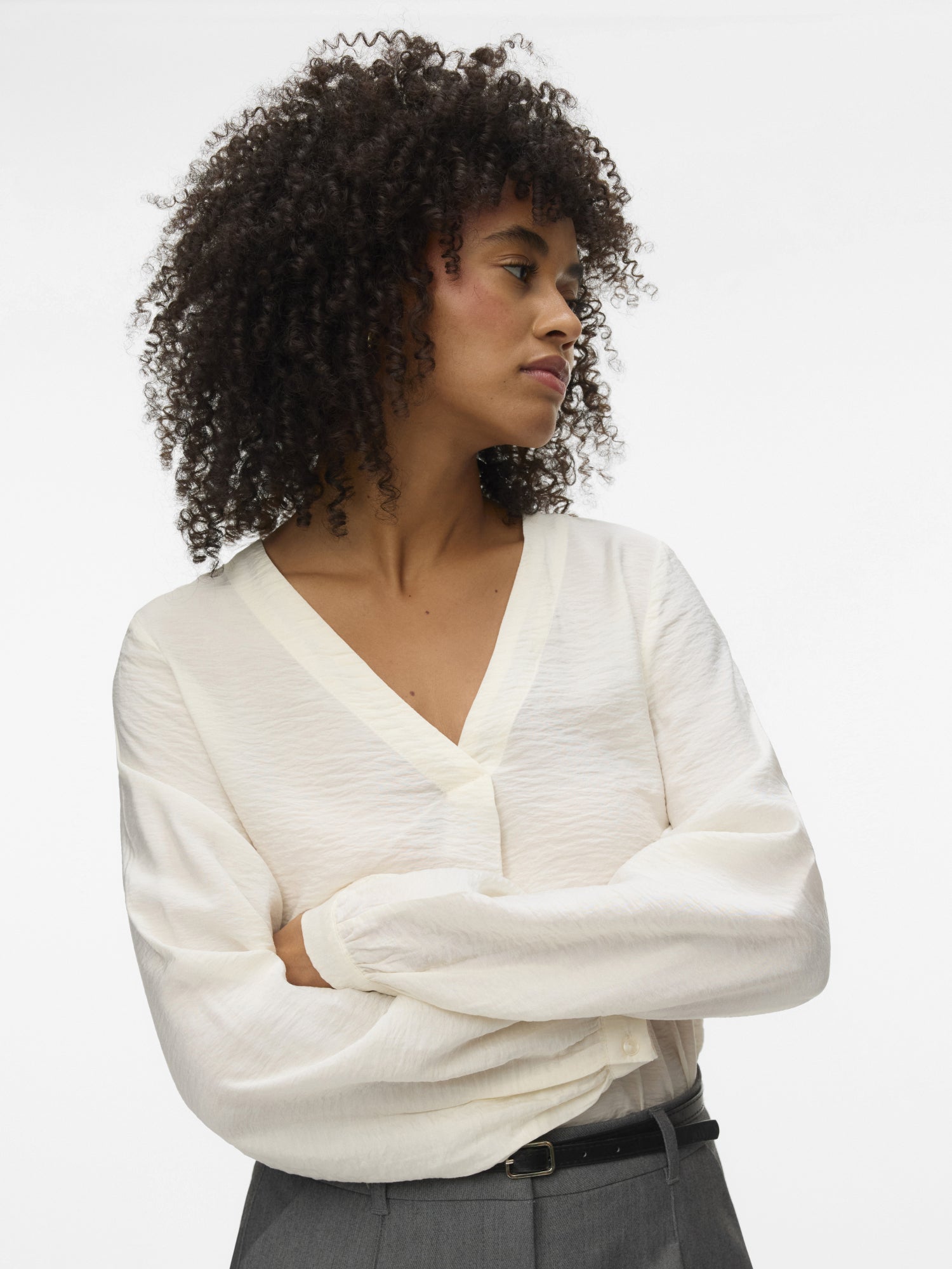 Vero Moda Blusen  hellgrau
