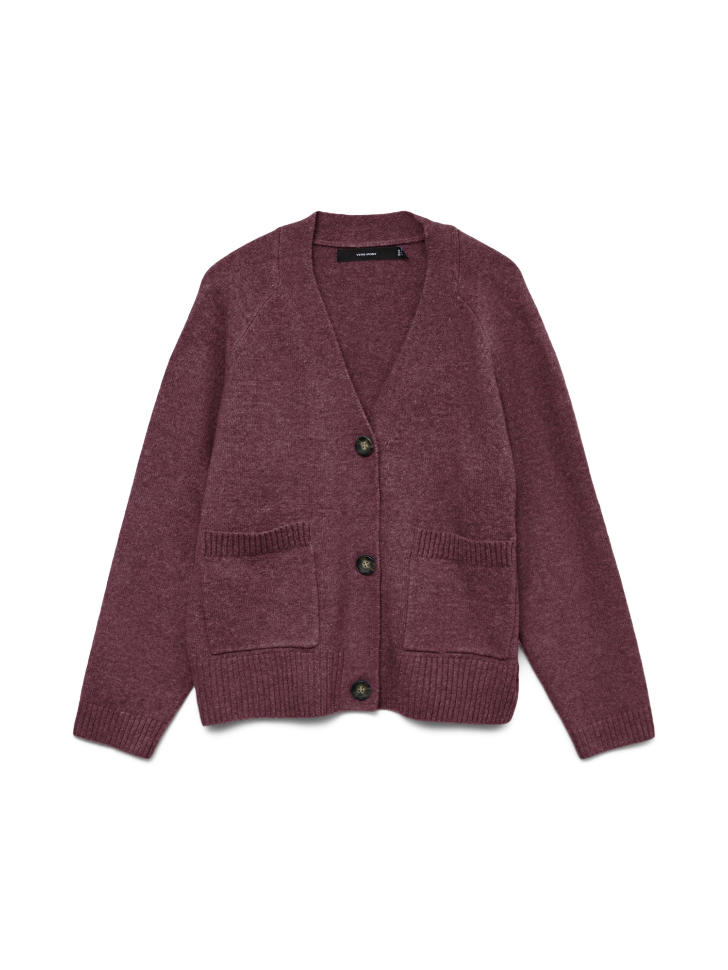 Vero Moda Strickjacken  dunkelrot
