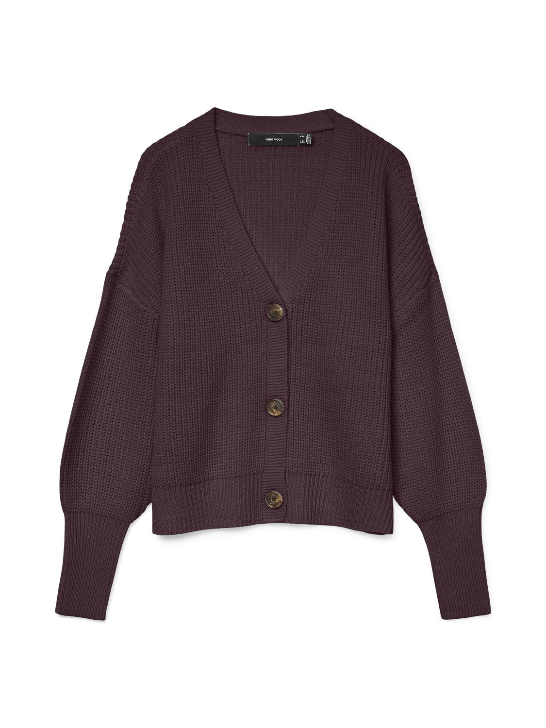 Vero Moda Strickjacken  dunkelrot