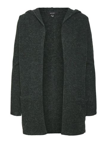 Offener Cardigan mit Kapuze