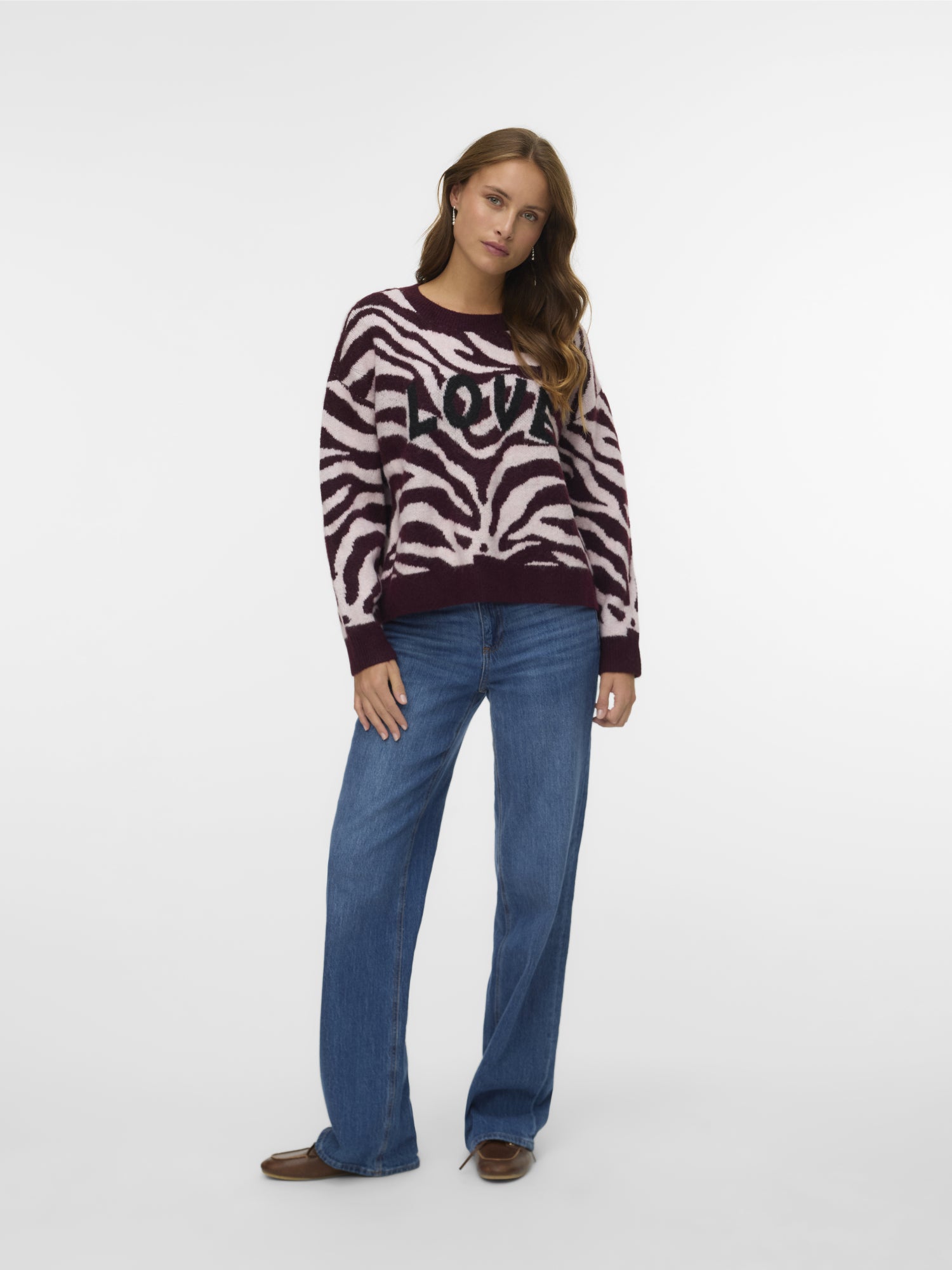 Vero Moda Pullover  dunkelrot
