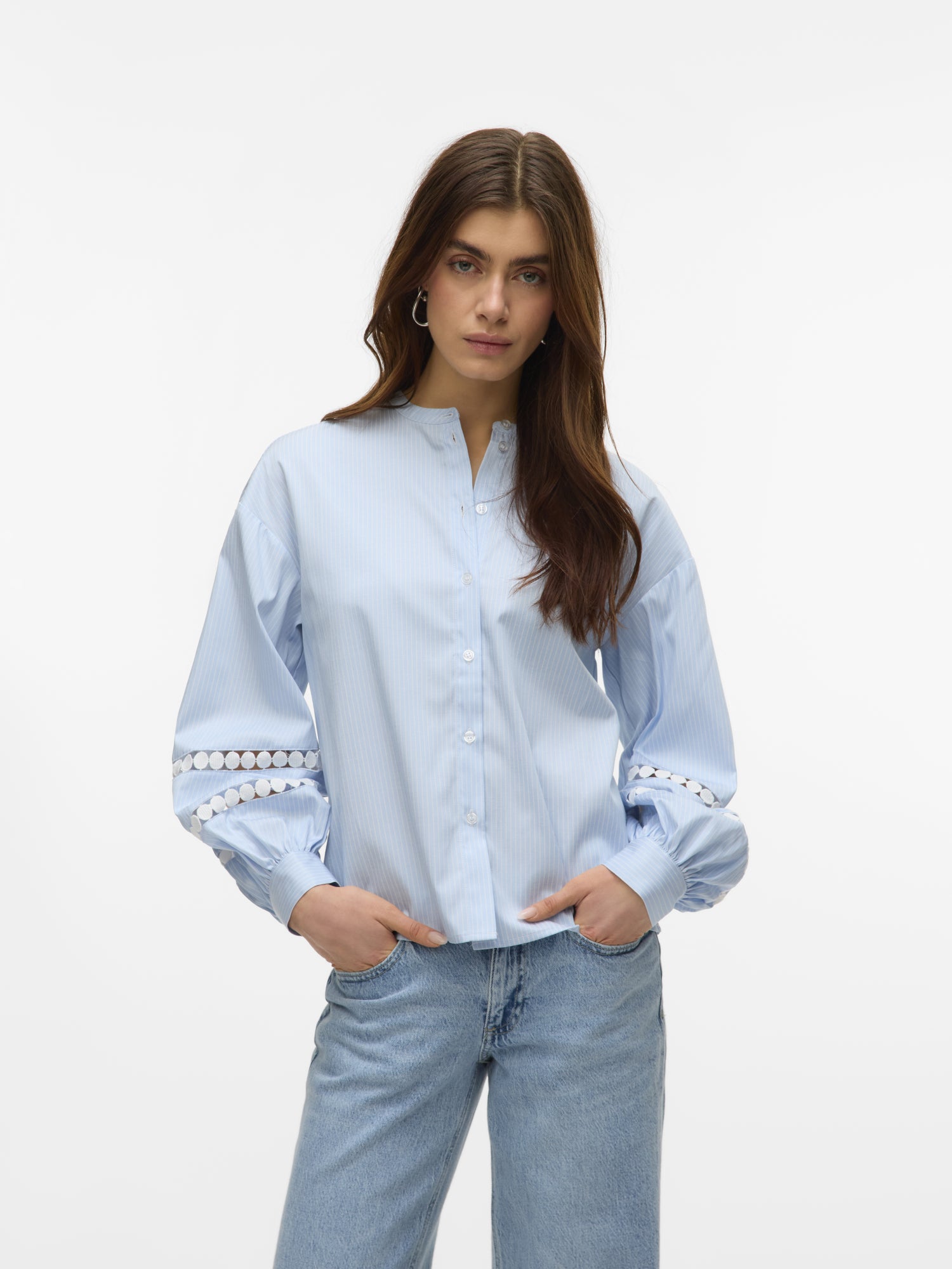 Vero Moda Blusen  hellblau