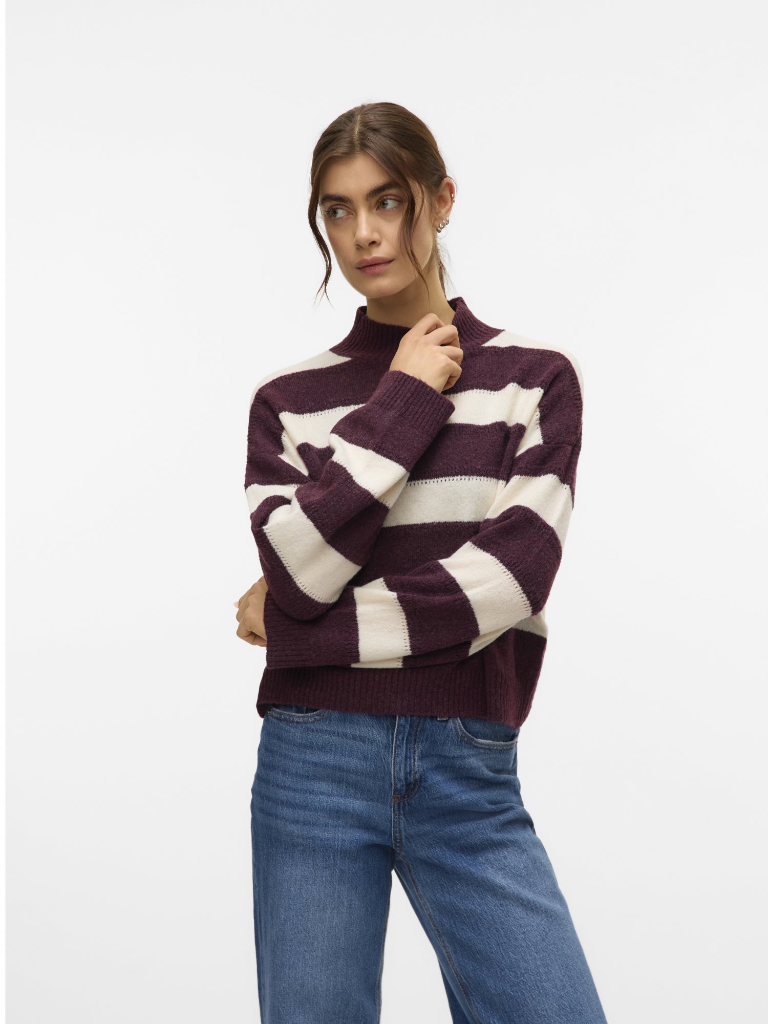 Vero Moda Pullover  dunkelrot