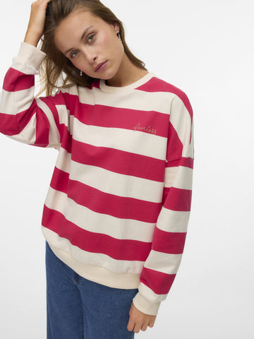 Sweatshirt mit Streifen