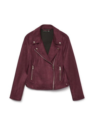 VMJOSE Jacke in Veloursleder-Optik