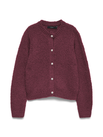 VMMAYBE Grobstrick-Cardigan mit Knopfdetails