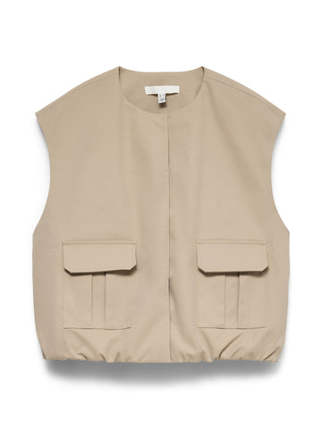 VMVIGGA Oversized Weste mit Knopfleiste