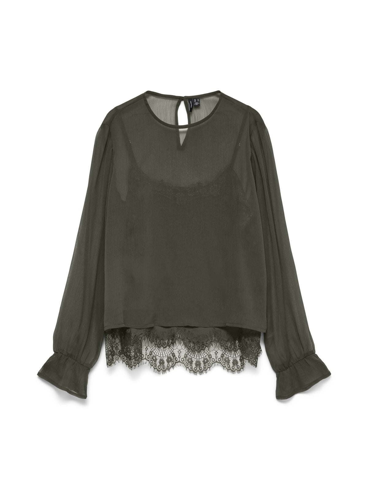 Vero Moda Blusen  dunkelgrün