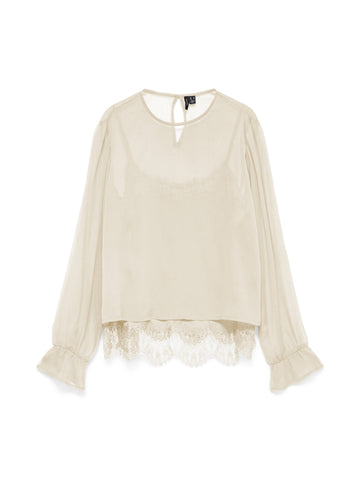 VMLALIE Bluse mit Spitzen-Details