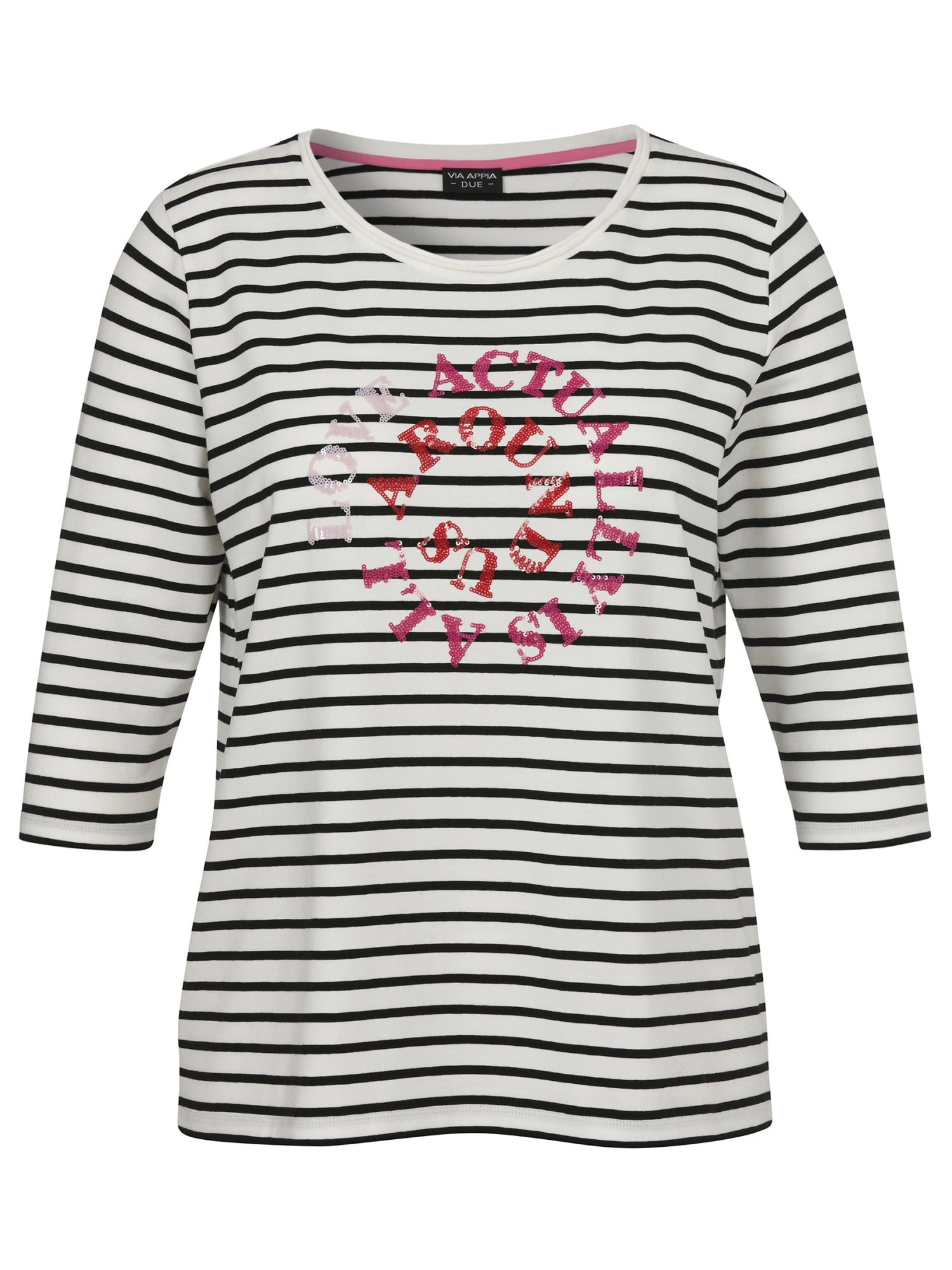 Via Appia Due T-Shirts  schwarz