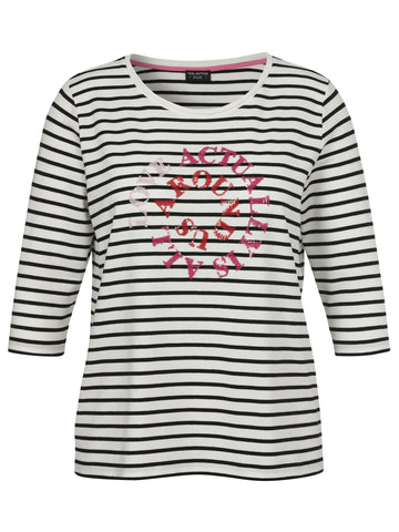 3/4 Arm Shirt Motiv Pailletten