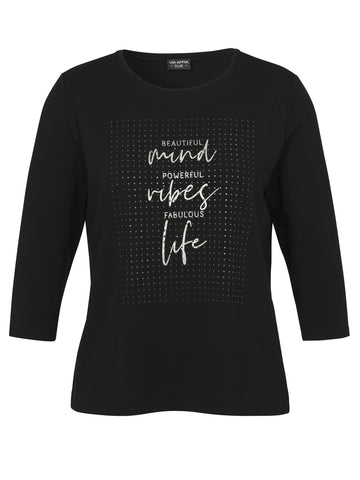 3/4 Arm Shirt mit Frontprint