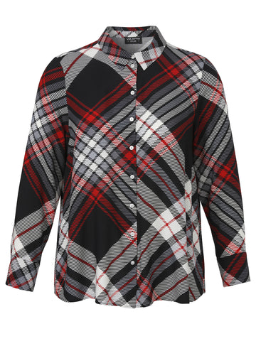 Bluse mit Hemdkragen