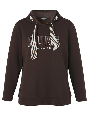 Sweatshirt mit Kapuze und Motiv