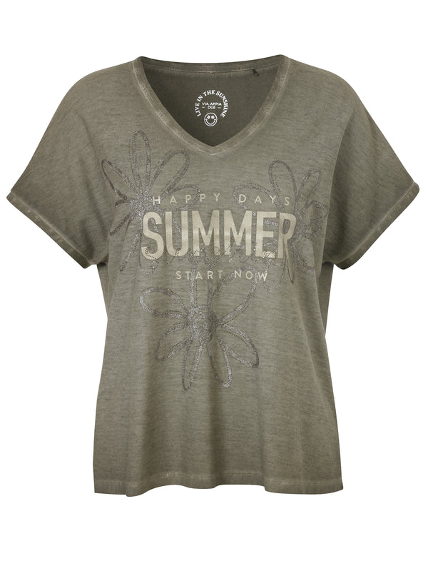 Via Appia Due T-Shirts  khaki