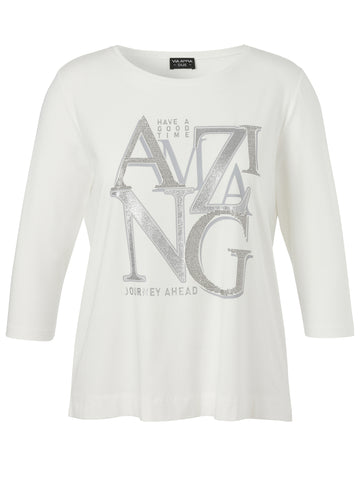 T-Shirt mit 3/4-Arm