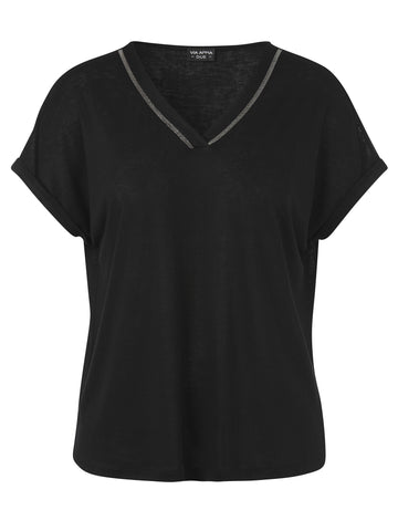 T-Shirt mit V-Ausschnitt