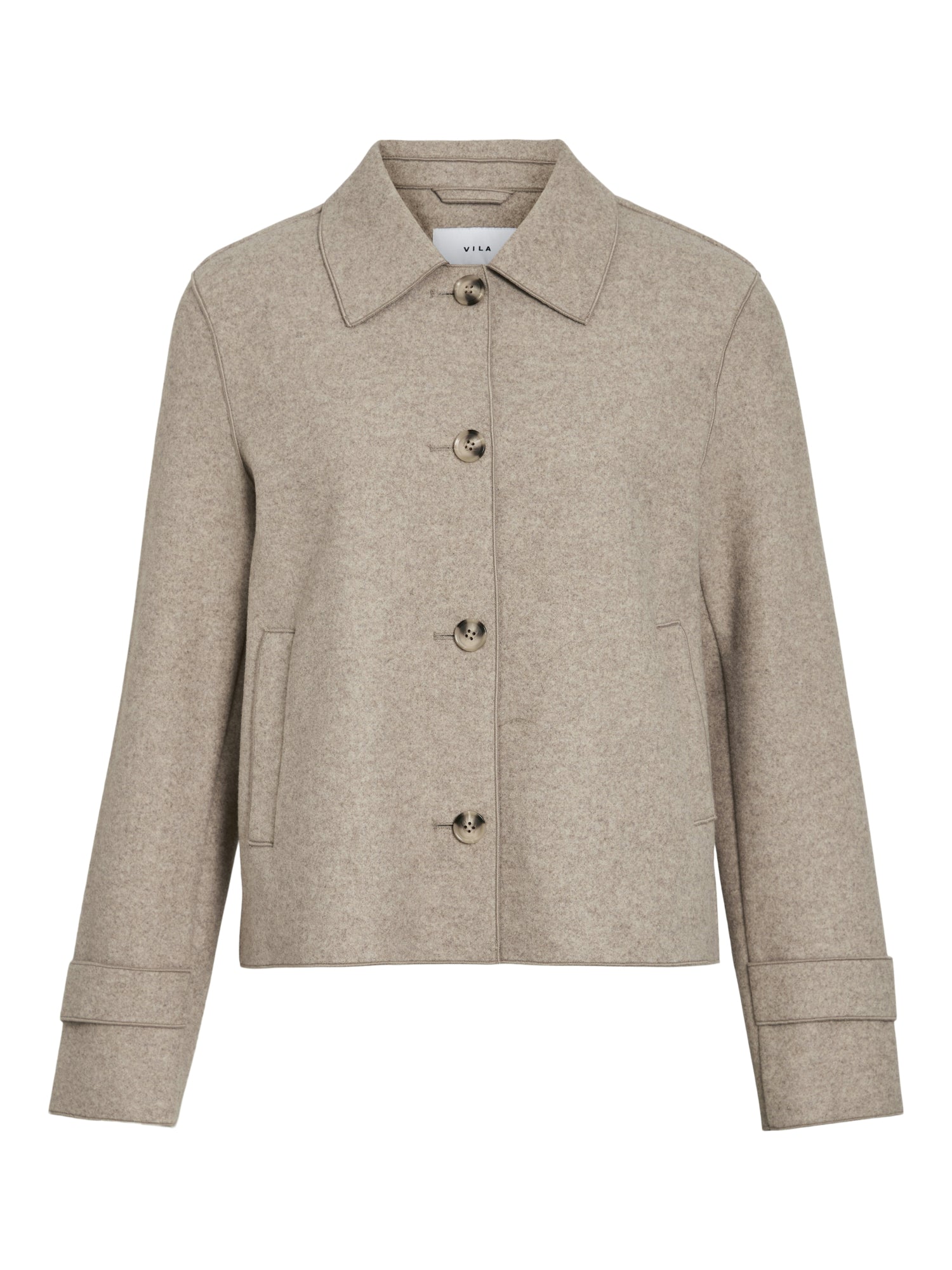 Vila Leichte Jacken  beige