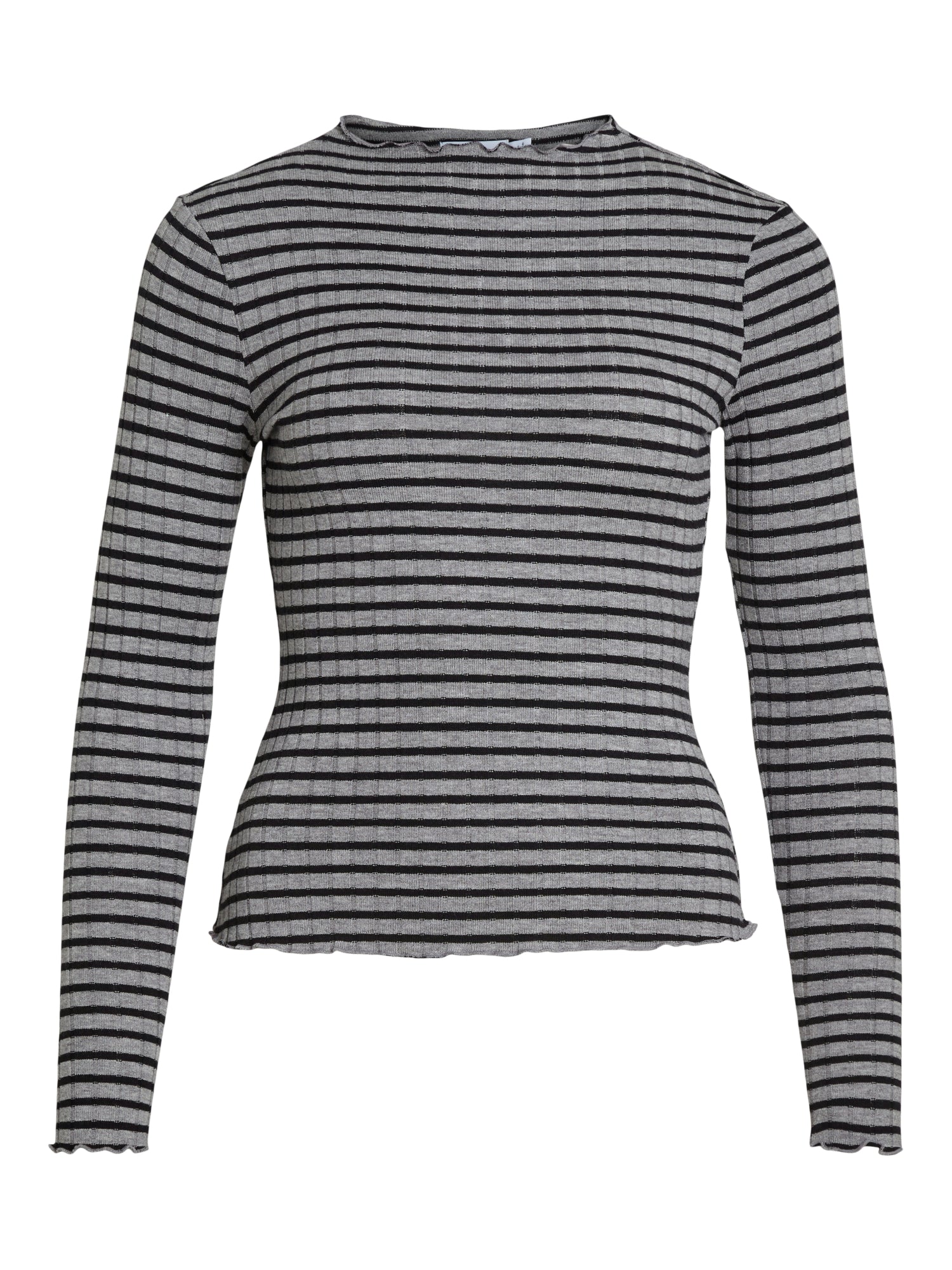Vila Langarmshirts  grau