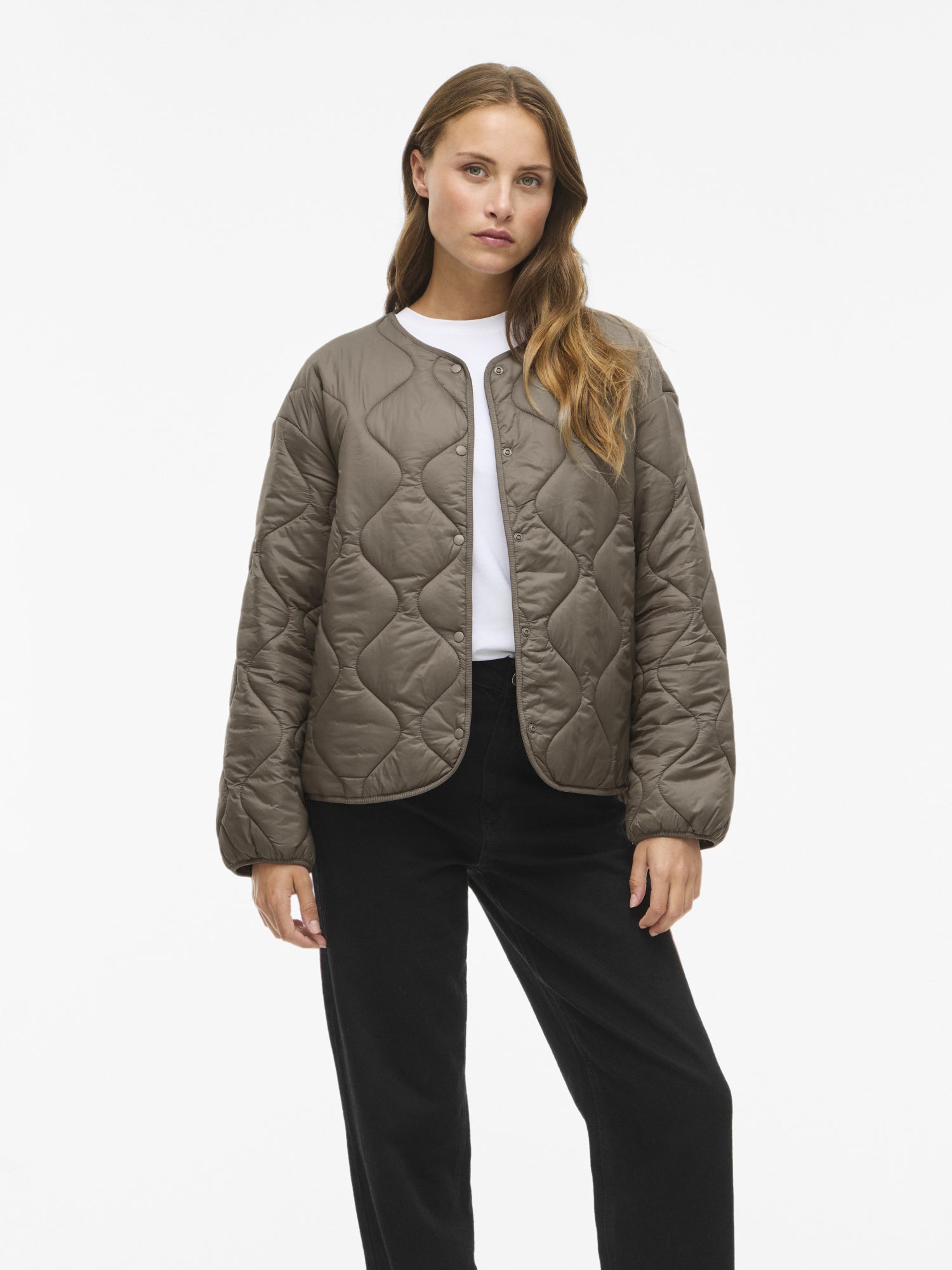 Vila Outdoor-Jacken  oliv