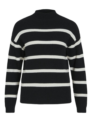 Strickpullover mit Streifen