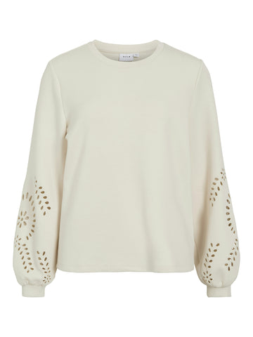 Sweatshirt mit Lochmuster am Ärmel