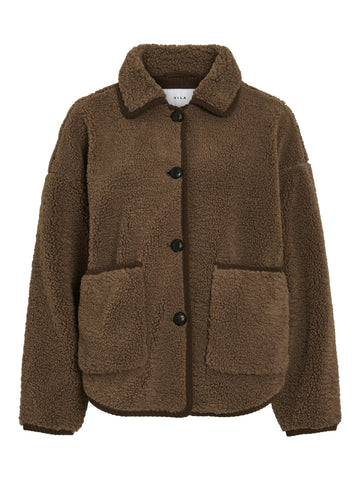 Teddyjacke mit Knopfverschluss
