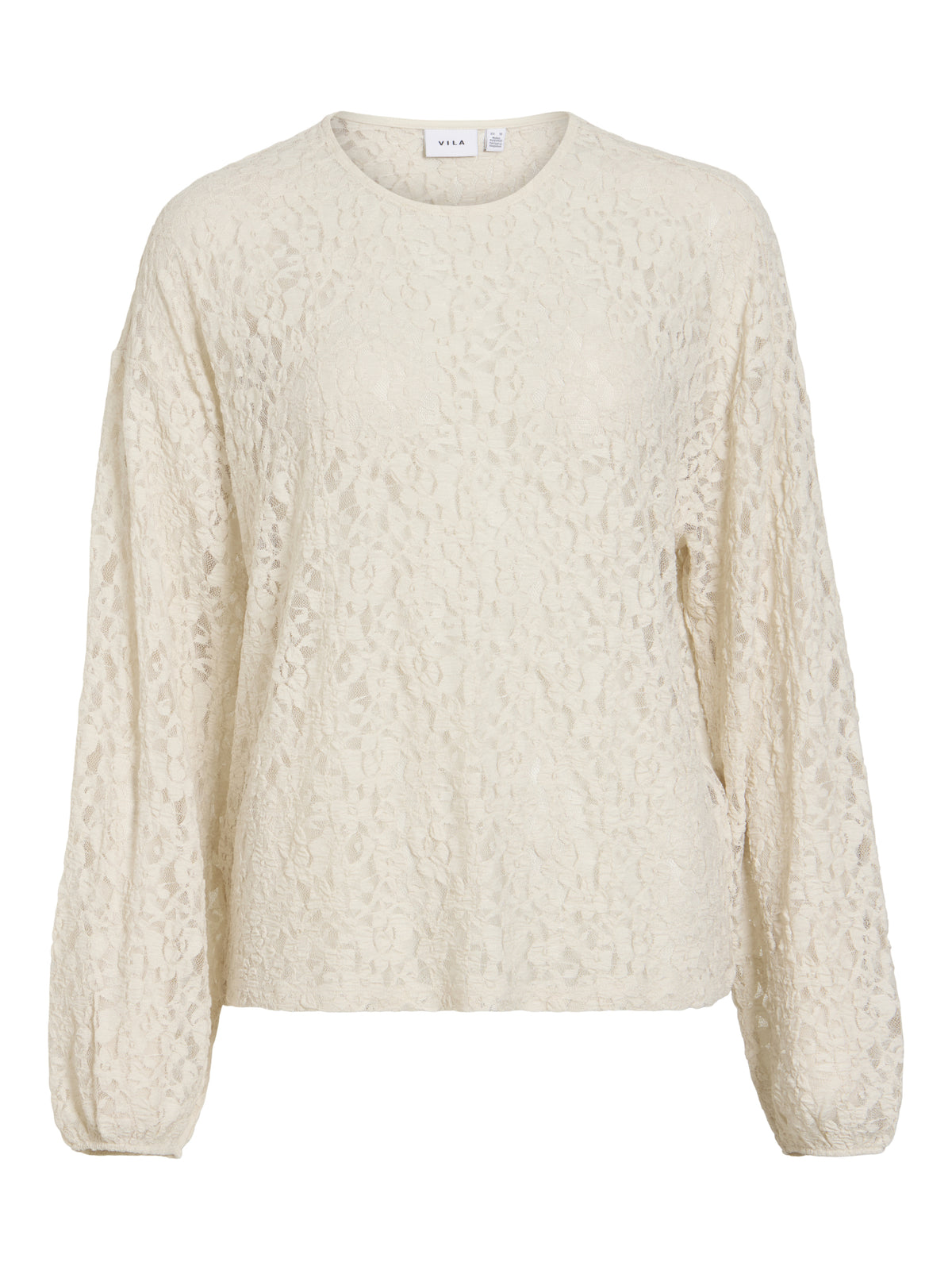 Vila Langarmshirts  beige