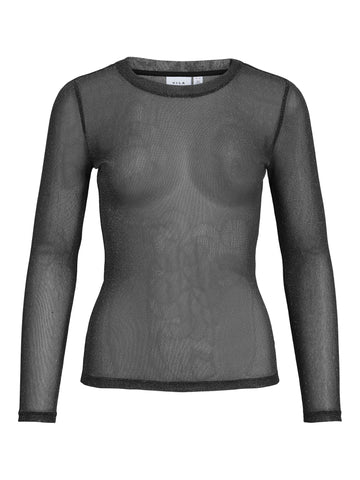 VIDINARA Langarmshirt mit Glitzer-Effekt