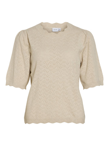 VIEMI Strick-Shirt mit Halbarm
