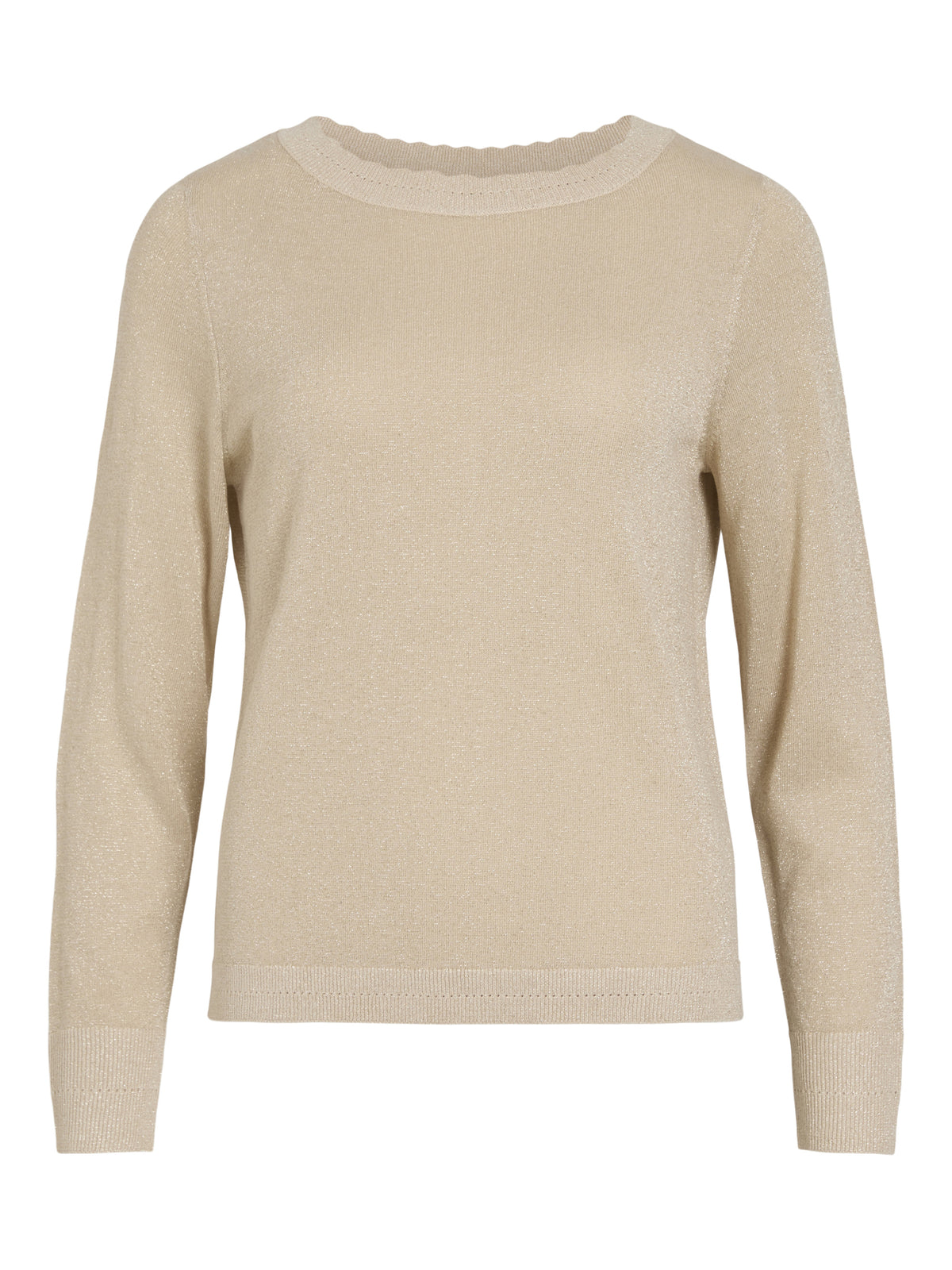 Vila Langarmshirts  beige