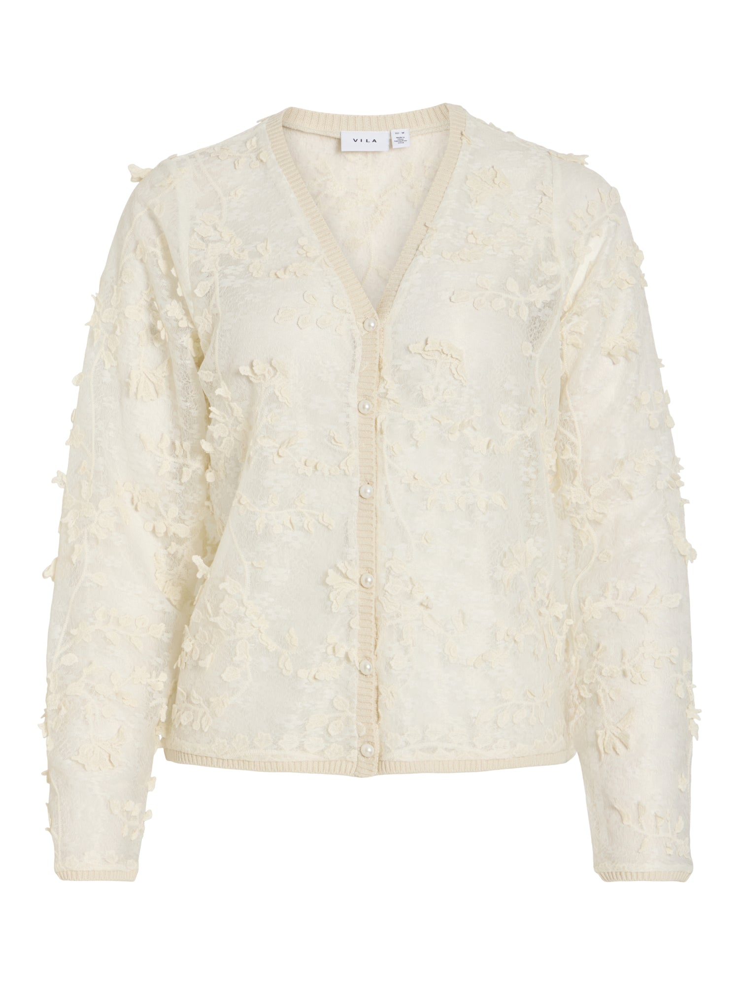 Vila Strickjacken  beige