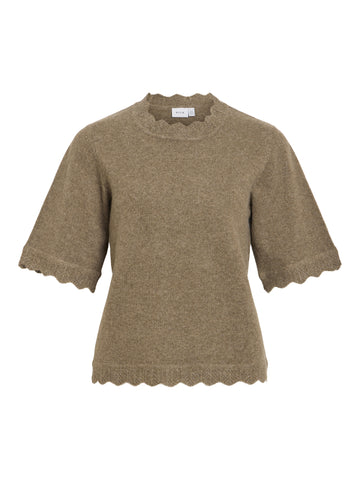 VINIKOLINA Kurzarm Strickpullover